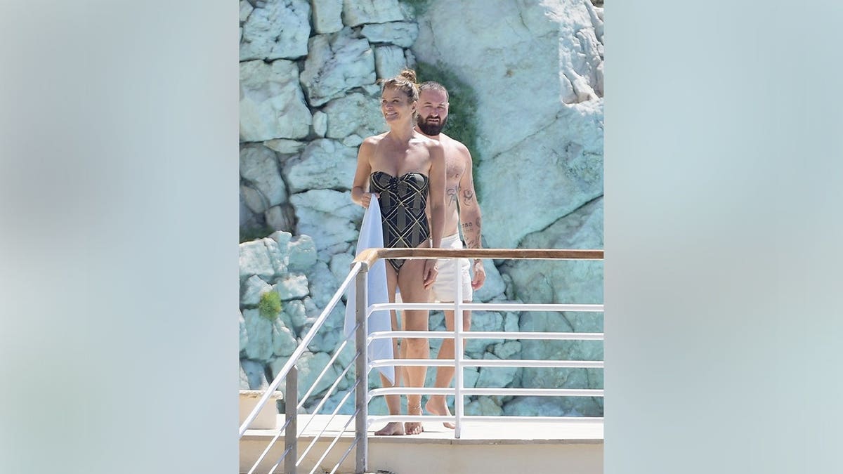 Helena Christensen Enjoys Sun and Style in France