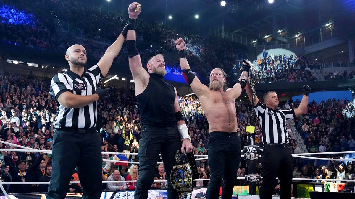 Adam Copeland and Christian Cage Clinch AEW Tag Team Titles at Double or Nothing