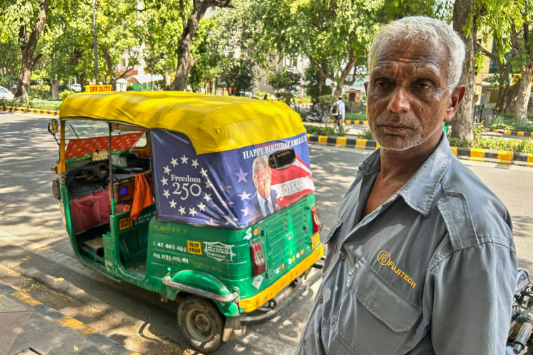 Trump’s Image in New Delhi’s Auto-Rickshaw Ads