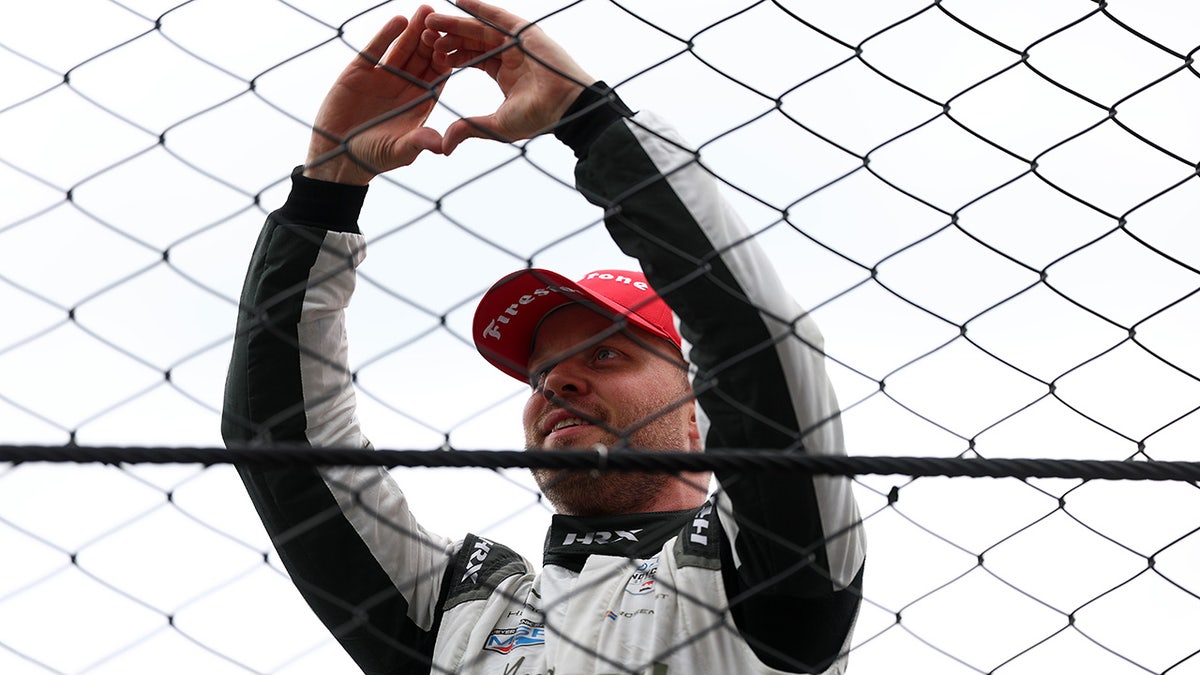 Rosenqvist Celebrates Victory in Historic Indy 500