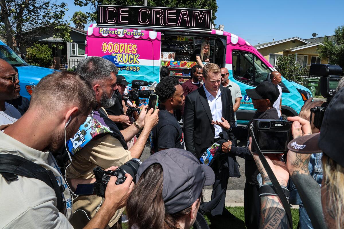 Spencer Pratt’s Campaign Visit to South Los Angeles
