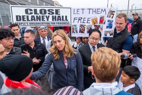 Gov. Sherrill Joins Protesters at New Jersey Immigration Jail