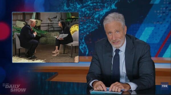 Late Night Reaction to Trump’s Interview Walkout