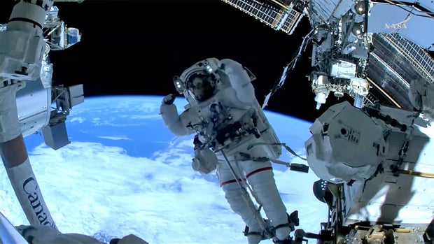 NASA Astronauts Carry Out Precision Repairs on ISS Robotic Arm