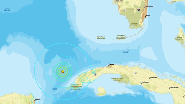 Magnitude 6.1 Earthquake Near Cuba Felt in Florida