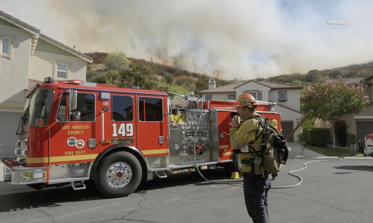 Wildfire in Stevenson Ranch Prompts Evacuations
