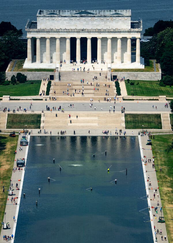 President Trump Denies Responsibility for Lincoln Memorial Reflecting Pool Issues