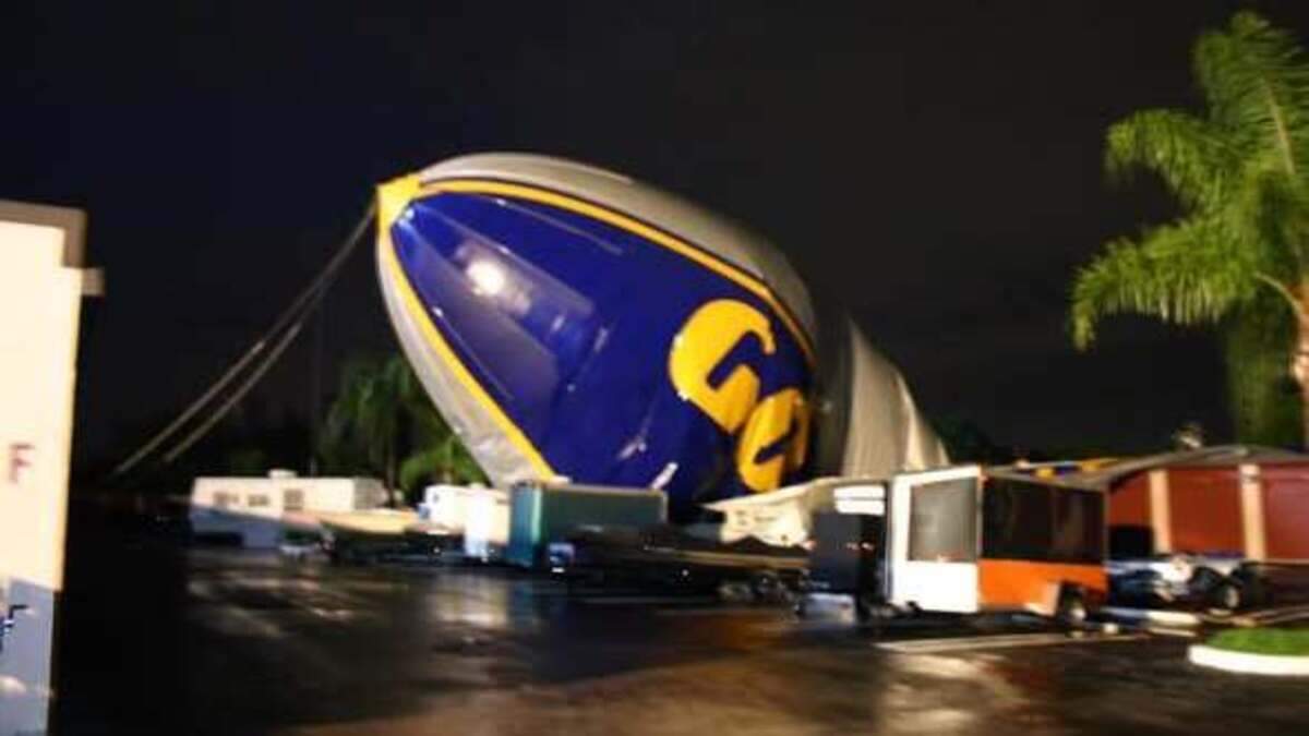 Goodyear Blimp Crashes in Coral Springs During 2005 Storm