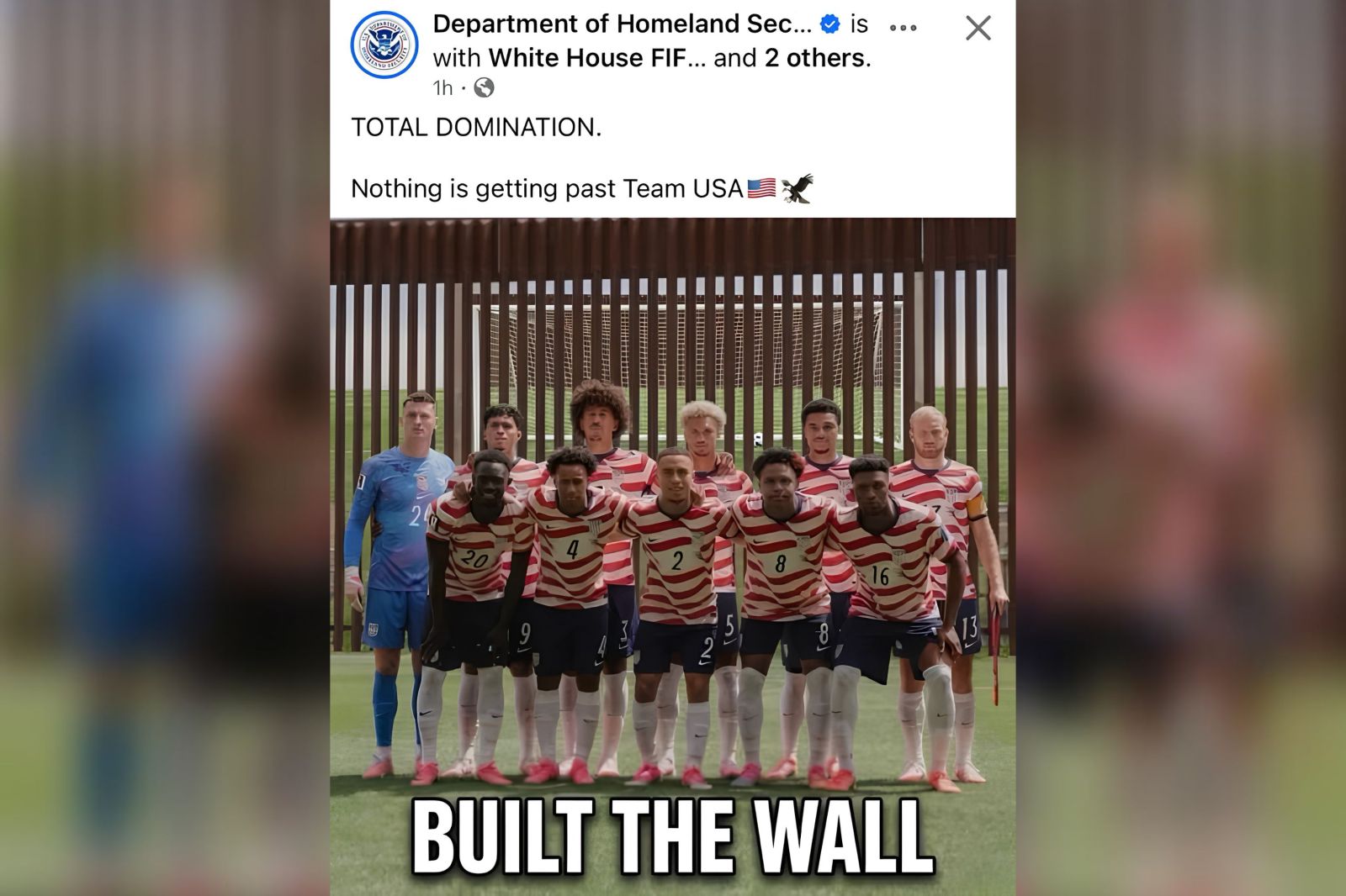Backlash Over DHS World Cup Social Media Posts