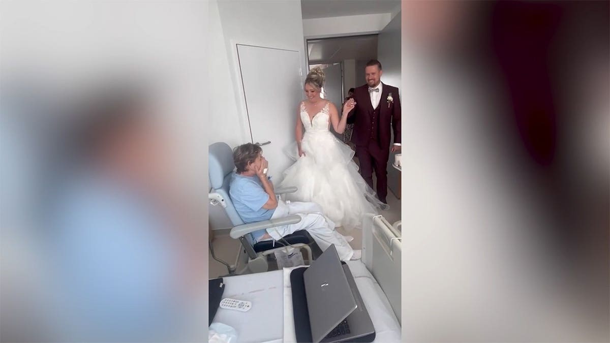 Bride Surprises Hospitalized Mother Before Wedding