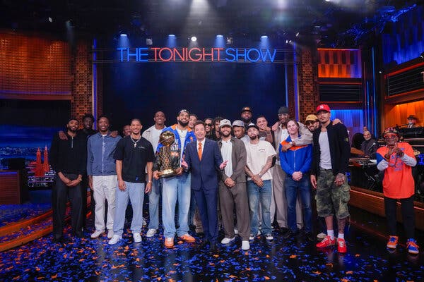 Late Night Highlights and Knicks Victory Celebration