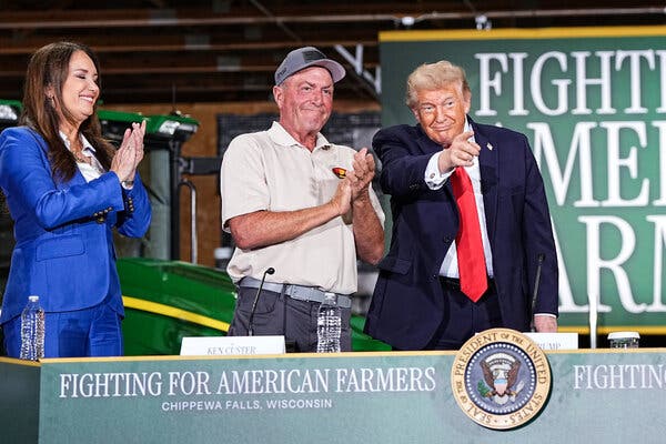 Trump Courts Wisconsin Farmers Amid Election Concerns