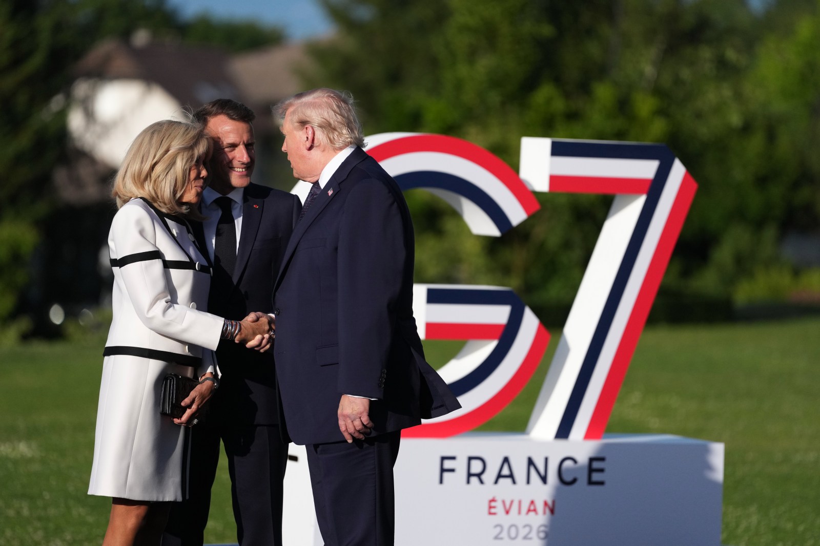 Trump’s Notable Handshake with Brigitte Macron at G7