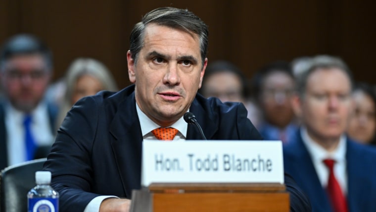 Blanche’s Response to Scrutiny Over Epstein Records and IRS Settlement