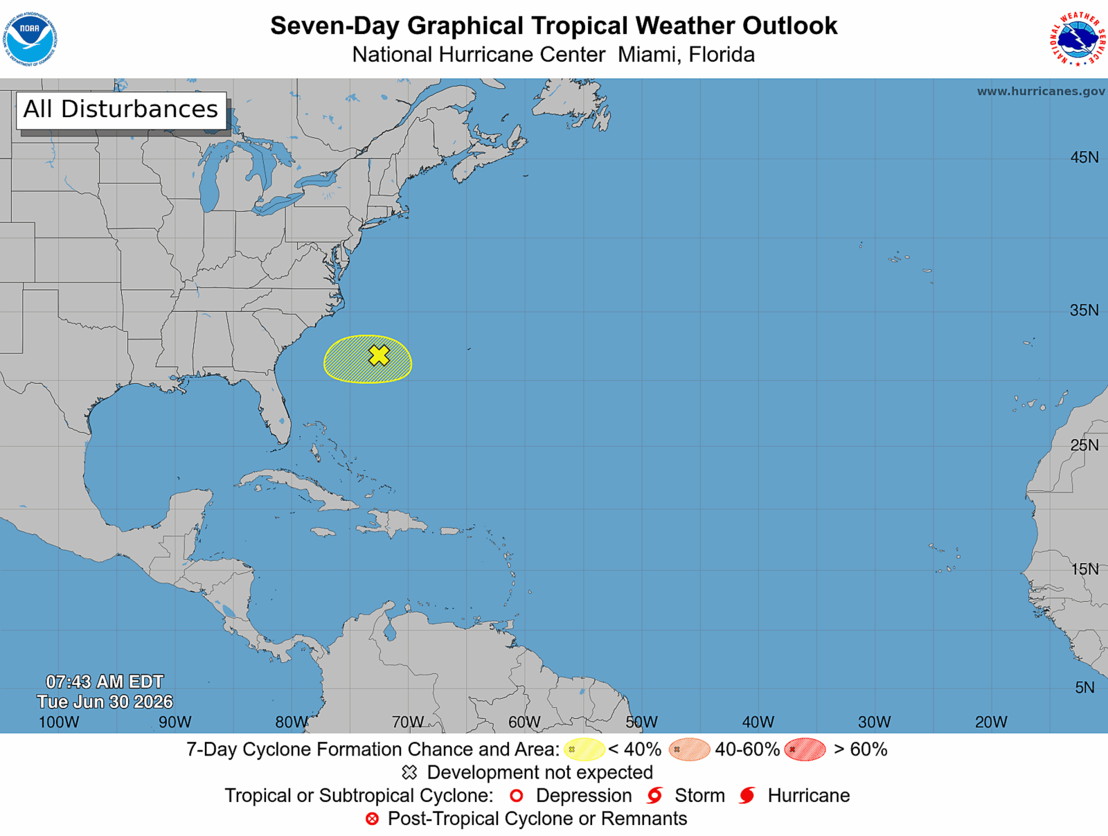 Potential Tropical Storm Bertha Monitored Near Florida