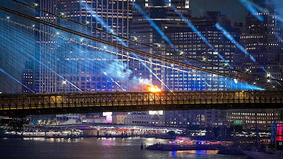 Brooklyn Bridge Fire During July Fourth Celebrations