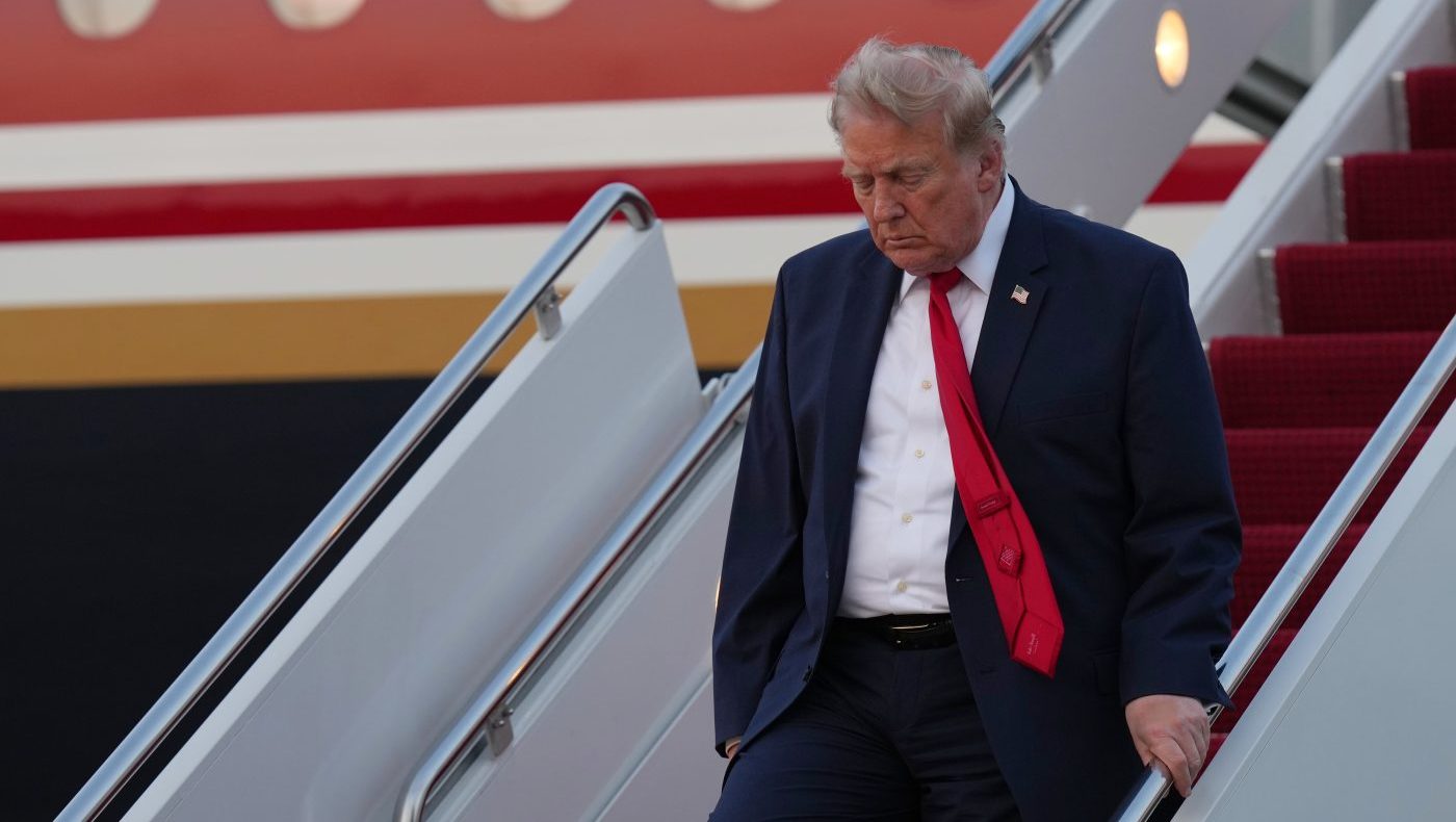 President Trump Unveils New Air Force One Design in Michigan Visit