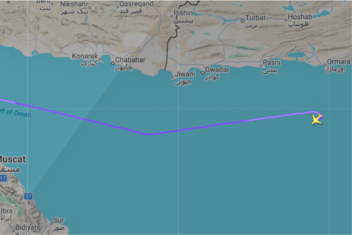K2 Cargo Airways Plane Missing Over Arabian Sea