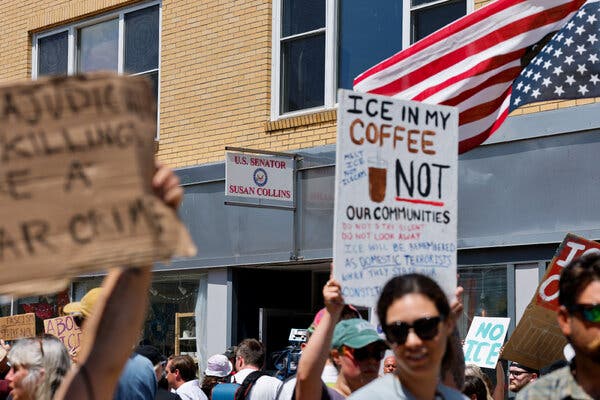 Senate Race in Maine Heats Up After Shooting by ICE Agent