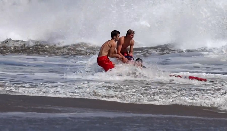 Lifeguards Rescue Boy from Dangerous Rip Currents at Santa Cruz Beach