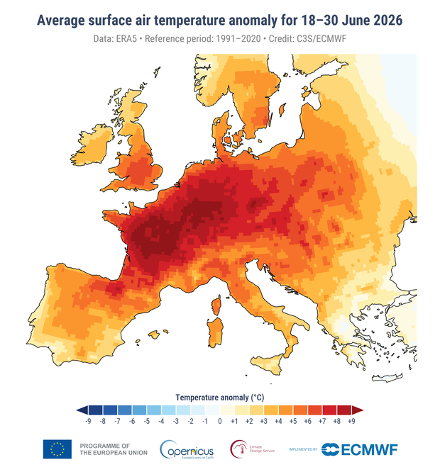 Western Europe’s Record June Heat and Its Global Implications