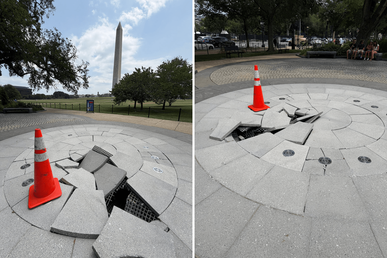 Damage to German-American Friendship Garden Fountain and Ongoing Restoration Efforts