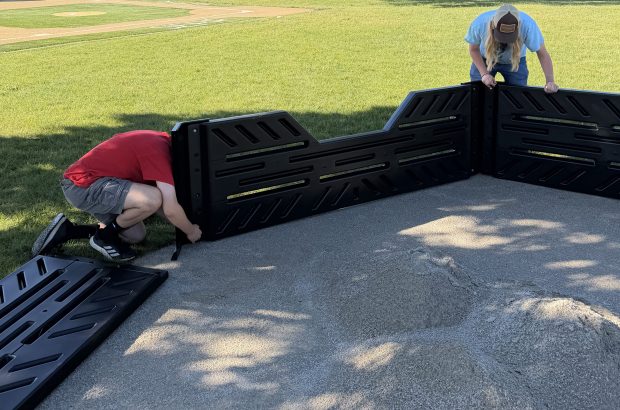 Eugene Dobberfuhl Builds Gaga Ball Pit in South Elgin