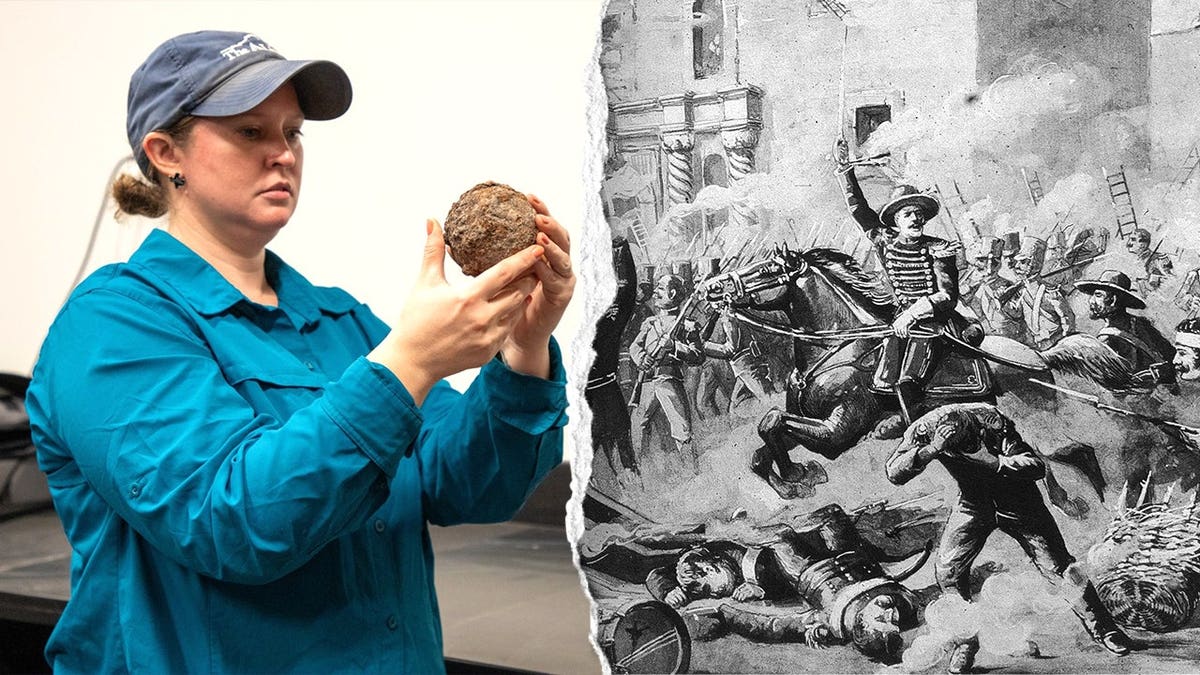 Archaeologists Uncover Cannonball from 1836 Battle of the Alamo