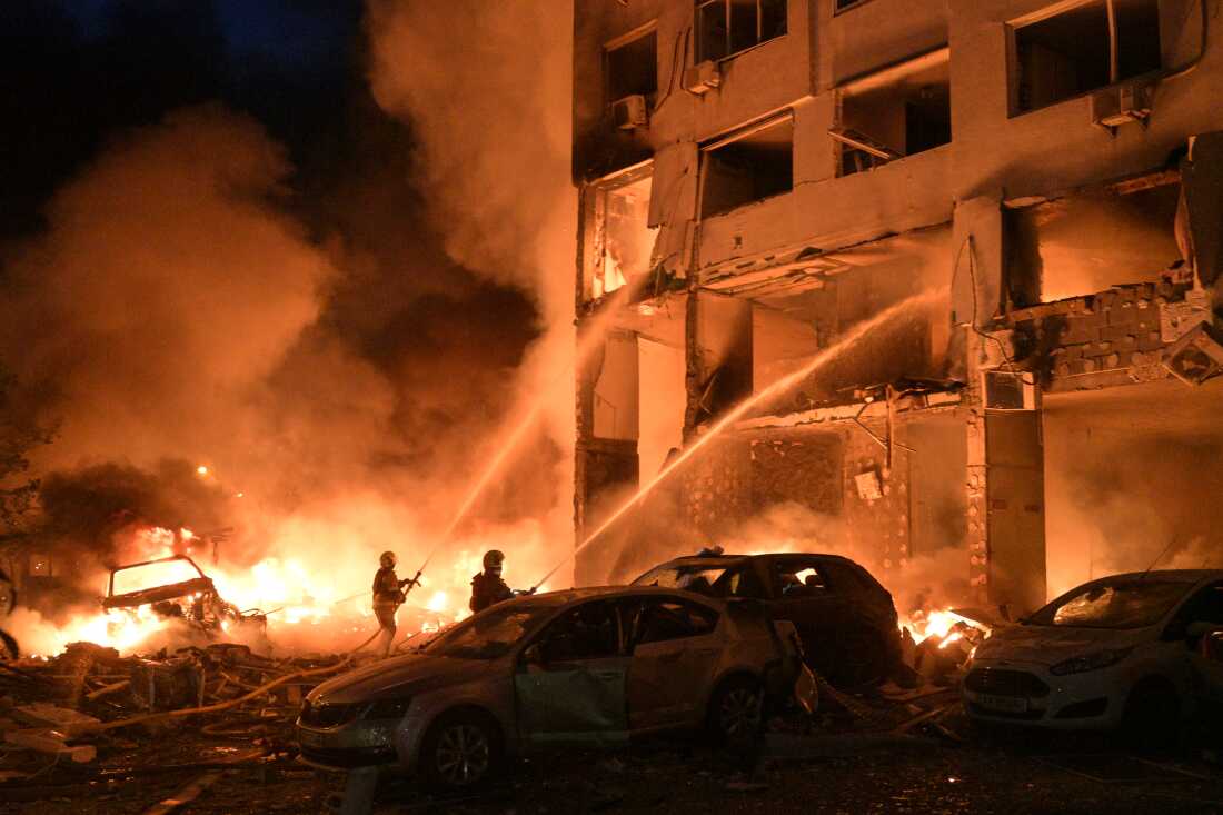 Russian Missile Attacks on Kyiv Result in Casualties and Damage