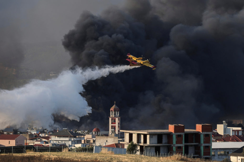 Firefighters Battle Widespread Wildfires in Southern Europe