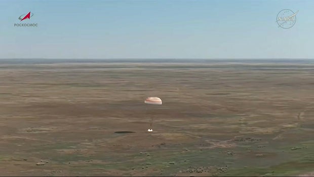 Soyuz Capsule Safely Returns Crew from ISS After Extended Mission