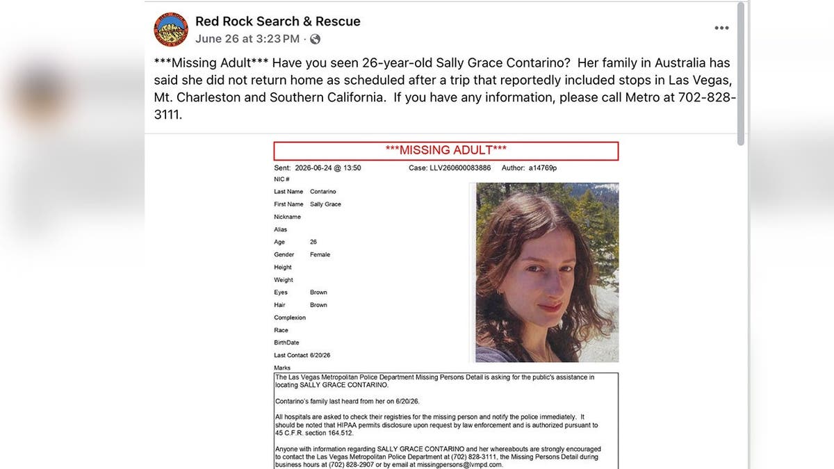Australian Woman Missing in Las Vegas