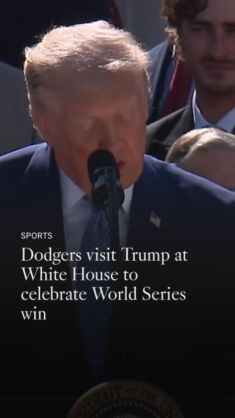 Dodgers Honored at White House for 2025 World Series Victory