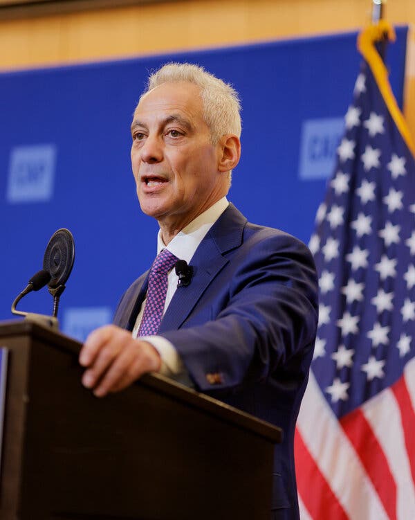 Rahm Emanuel Advocates for Conditional U.S. Support of Israel