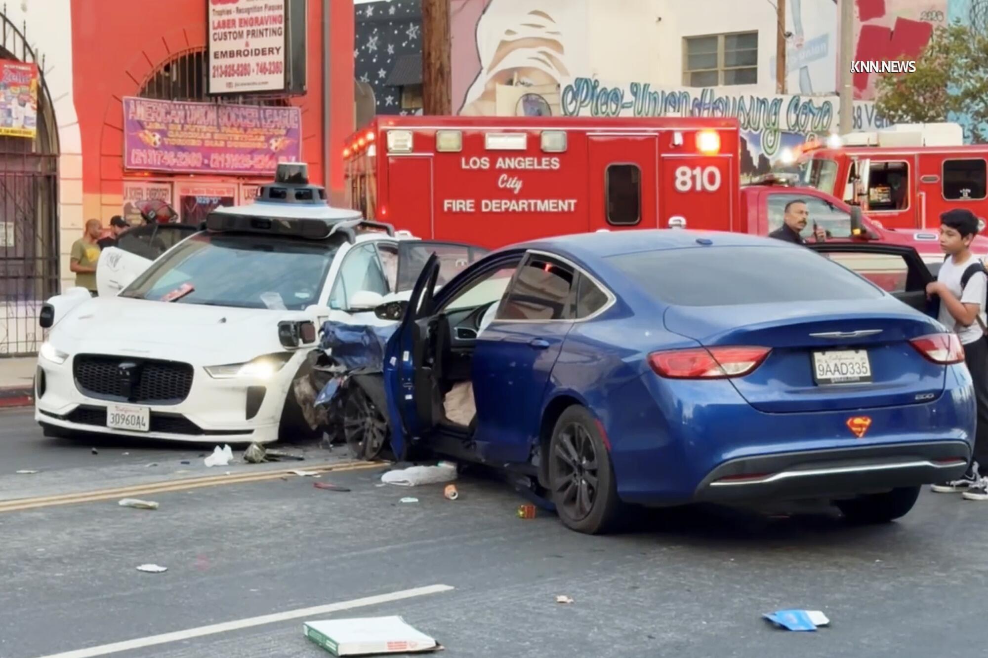 Waymo Involved in Two-Vehicle Collision in Los Angeles