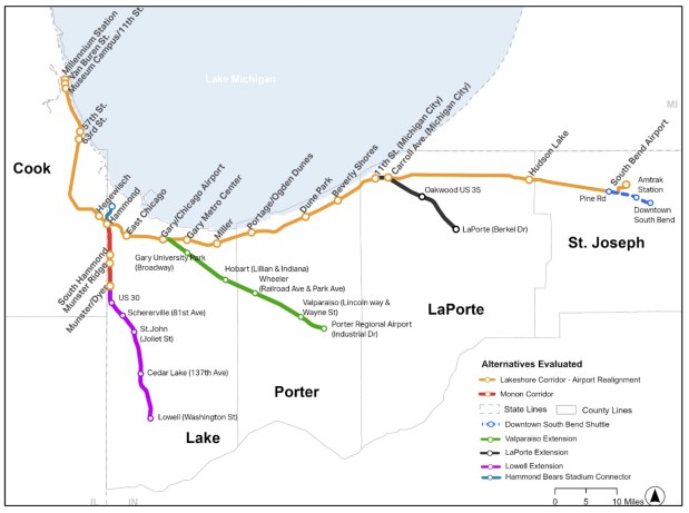 NICTD’s 20-Year Plan for South Shore Line Expansion