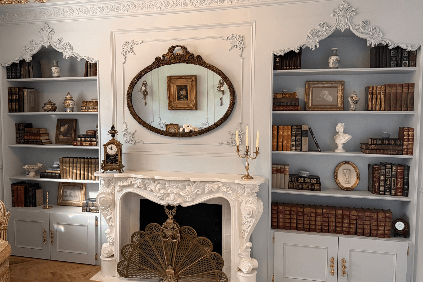 Mom Transforms Spare Room into Dream Library Inspired by Beauty and the Beast