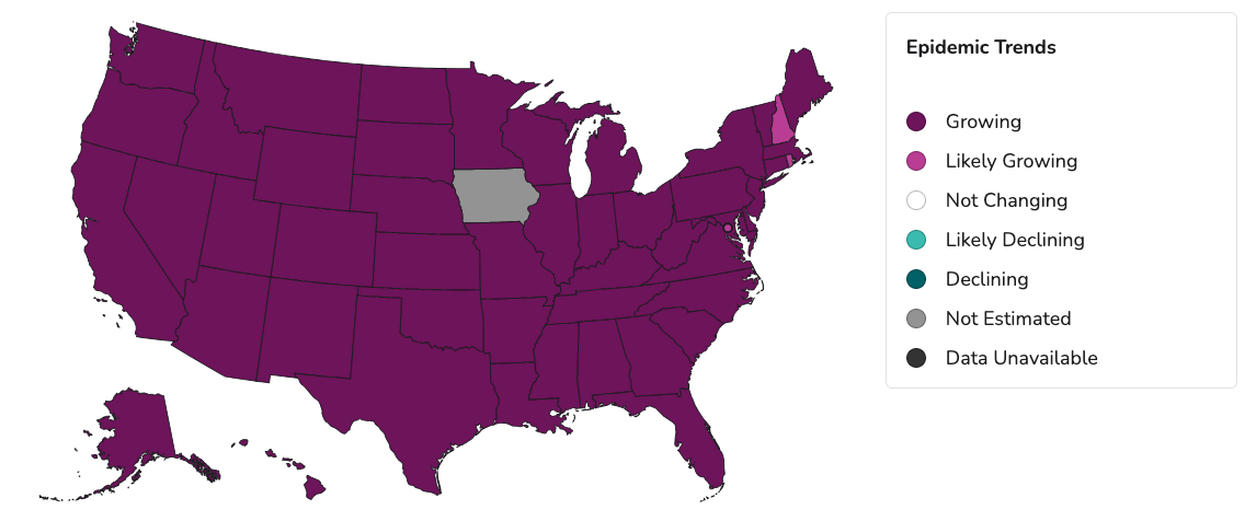 Rising COVID-19 Cases Across the U.S.