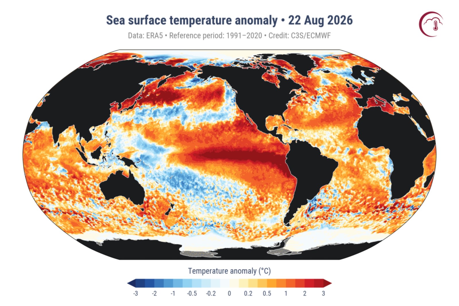 Global Oceans Hit Record-High Temperatures Amid Strong El Niño