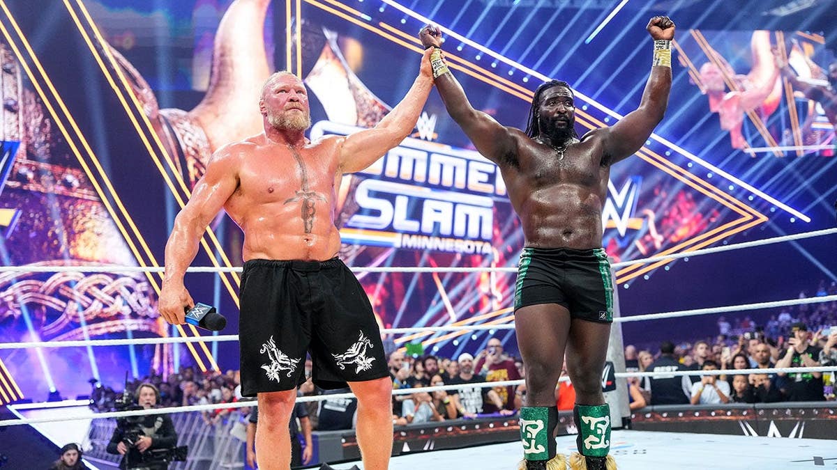Oba Femi Triumphs Over Brock Lesnar at SummerSlam