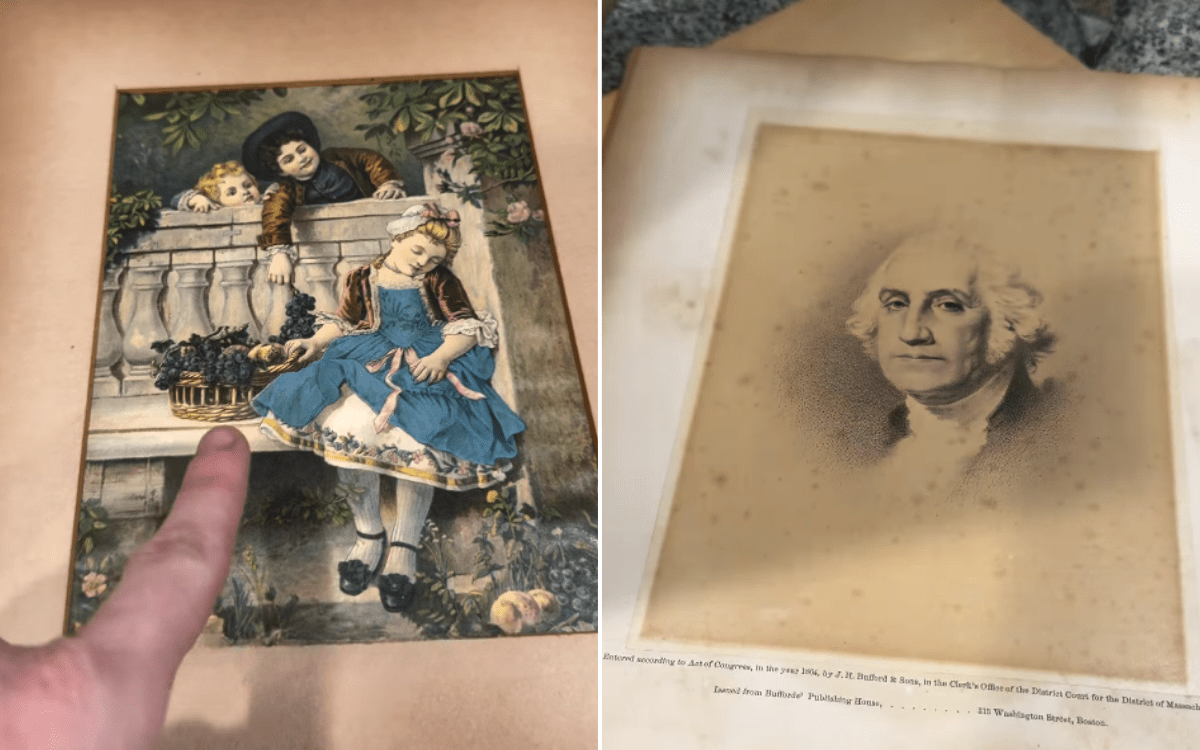 Woman Discovers Civil War-Era Lithograph in Thrifted Frame