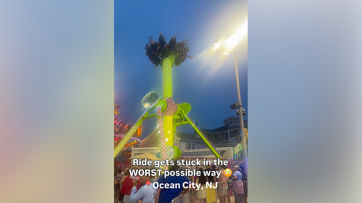Ride Malfunction Leaves Thrill Seekers Suspended Upside Down at Ocean City Boardwalk
