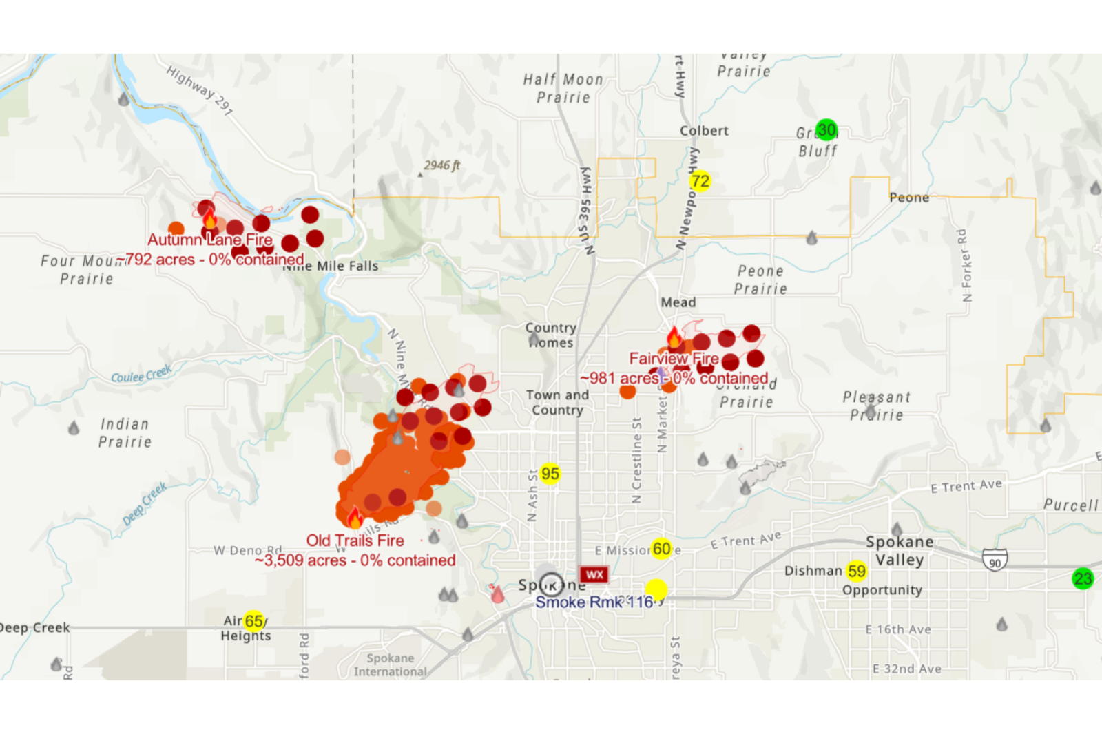 Washington Declares Emergency as Wildfires Threaten Spokane