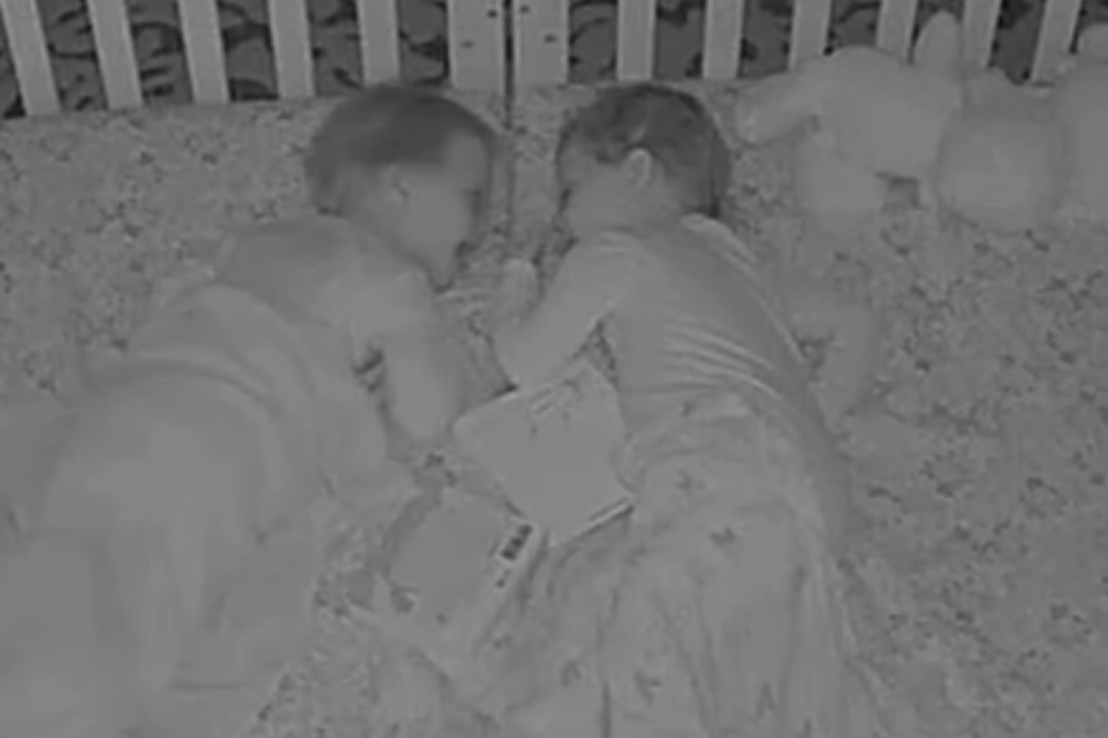 Twin Bond: A Heartwarming Nighttime Routine