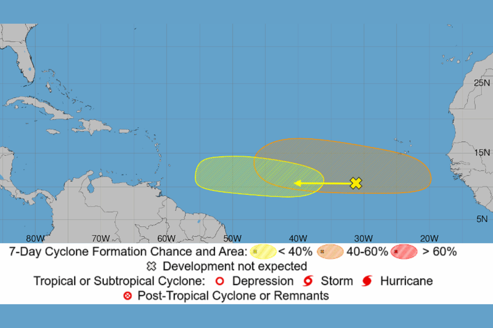 Monitoring of Potential Tropical Developments by NHC