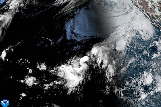 Tropical Storm Hernan and Weather Systems in the Pacific