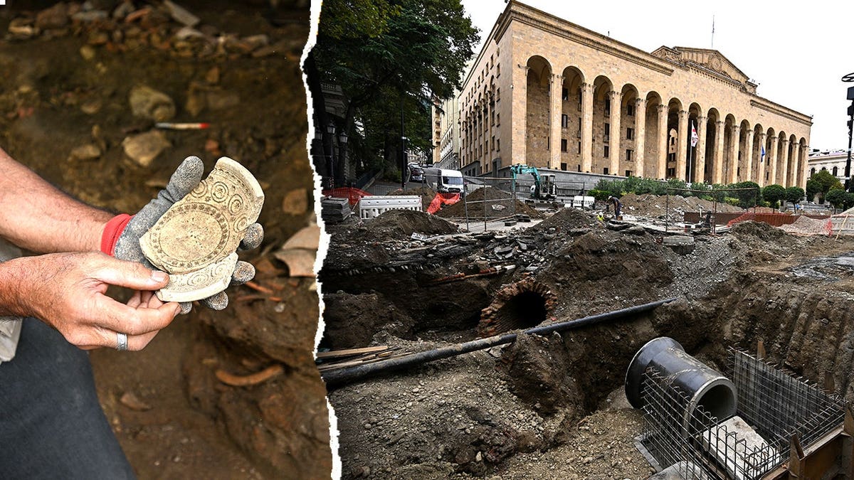 Ancient Pottery Unveiled During Roadwork in Tbilisi