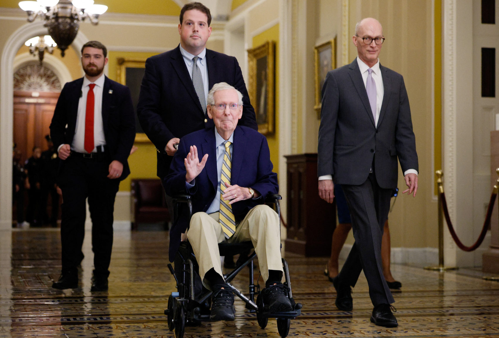 Senator Mitch McConnell Returns to Senate After Extended Absence