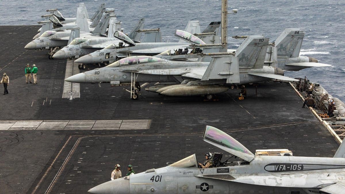 Navy Aviators Eject During Attempted Landing on USS Eisenhower