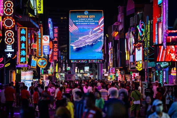 USS Abraham Lincoln Sailors Find Respite in Thailand After Lengthy Deployment